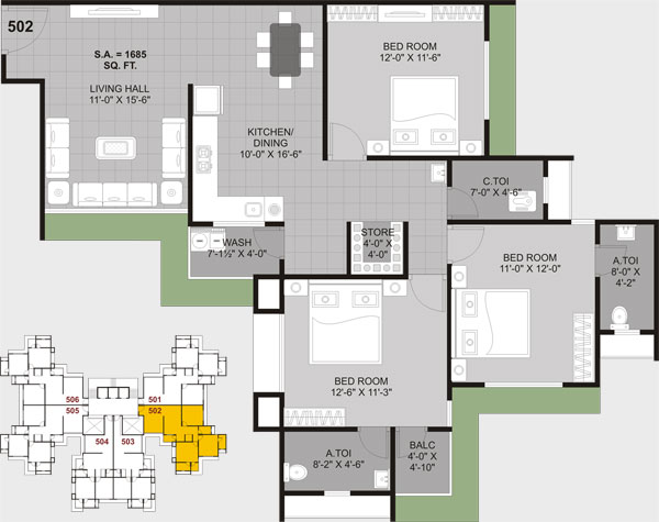 Vijya Laxmi Group, Vijya Laxmi Hills, vijya laxmi village villa, vijya laxmi residency, TYPICAL FLOOR PLAN, Ground Floor Plan, First Floor Plan, Second Floor Plan, Third Floor Plan, Fourth Floor Plan, Typical Floor Plan 3 BHK, Typical Floor Plan 2 BHK